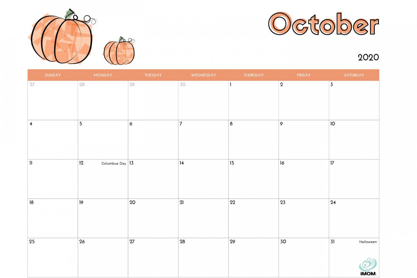 Free Calendar Templates for Parents and Kids