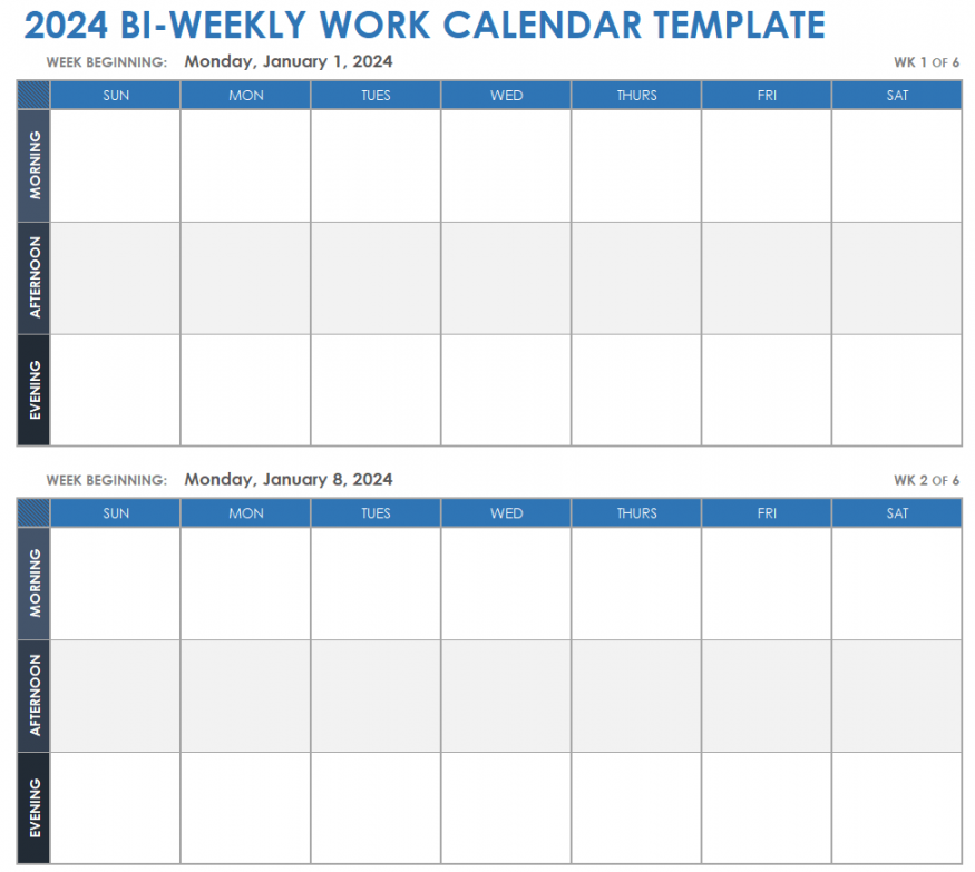 Free Excel Calendar Templates