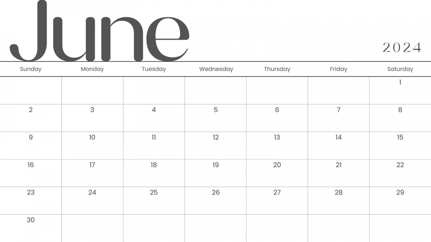 Free printable, custom June  calendar templates  Canva