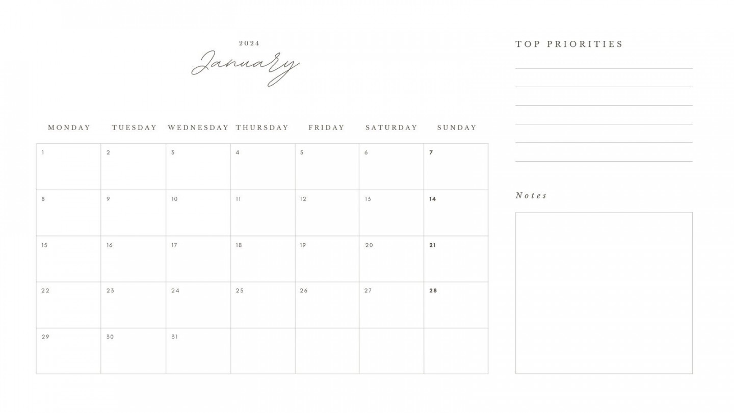 Free, printable, customizable monthly calendar templates  Canva