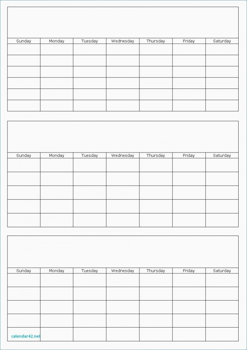 Month Planning Calendar Template – Printable Blank Calendar Template