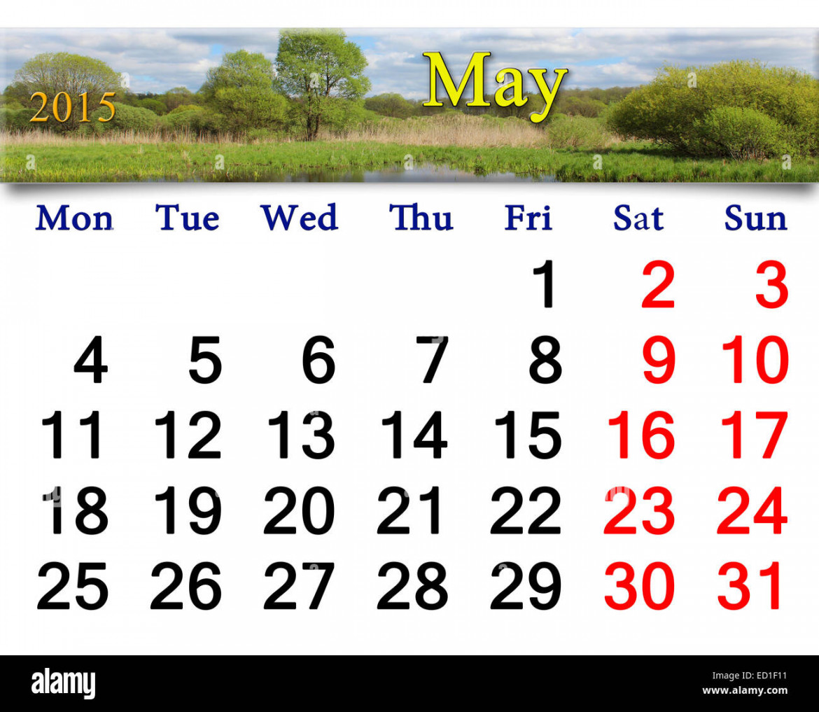 May  calendar hi-res stock photography and images - Alamy