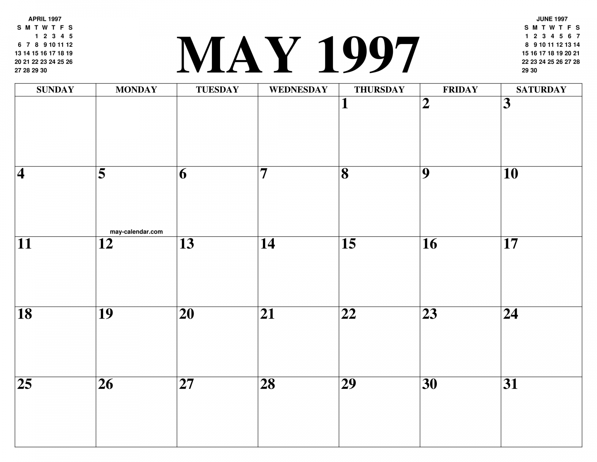 MAY  CALENDAR OF THE MONTH: FREE PRINTABLE MAY CALENDAR OF THE