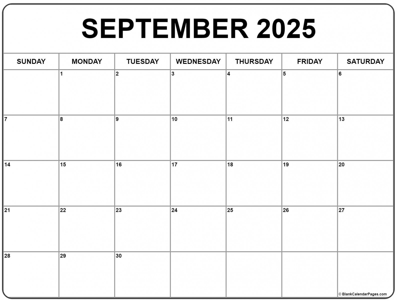 September  calendar  free printable calendars