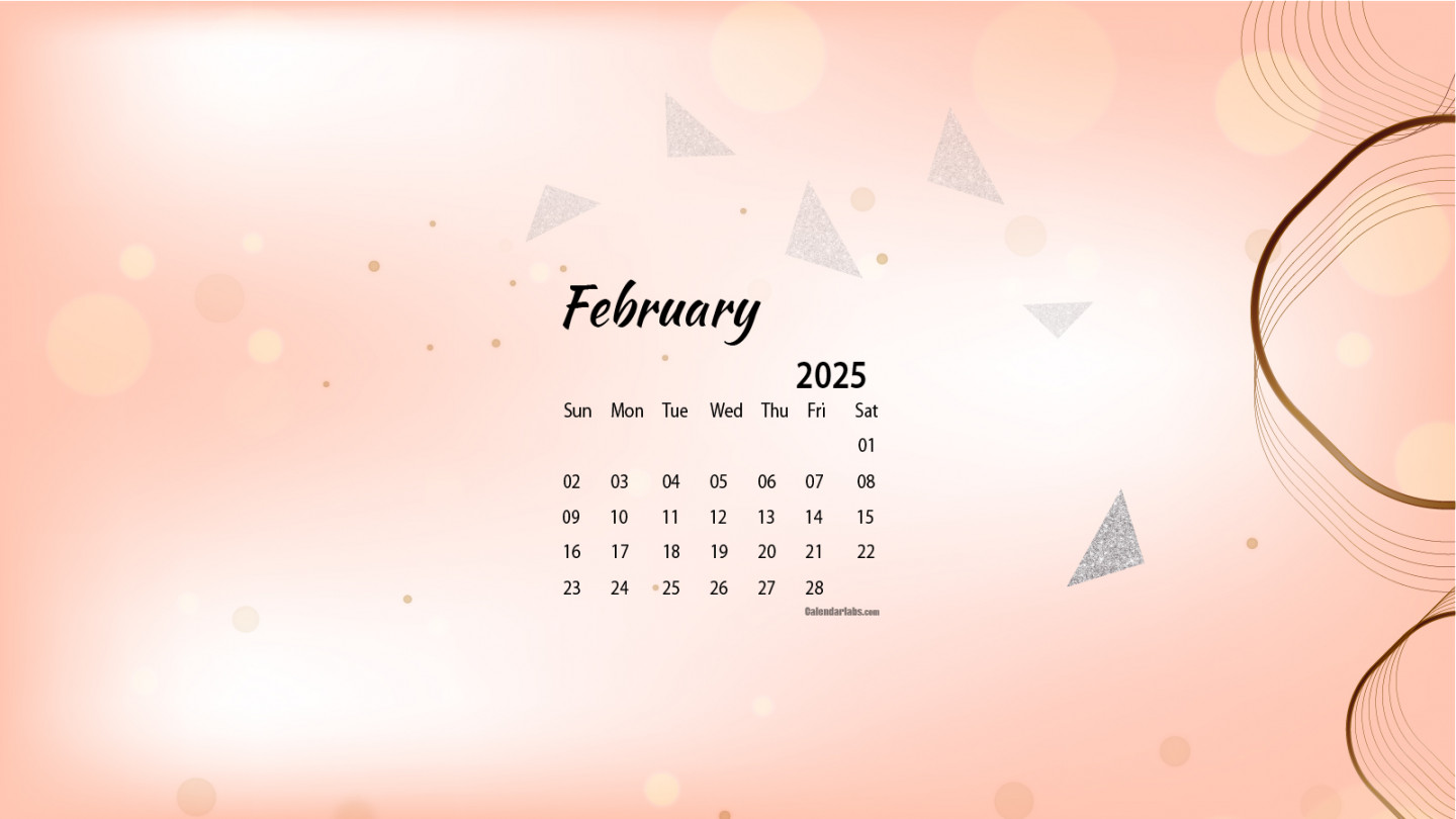 February  Desktop Wallpaper Calendar - CalendarLabs